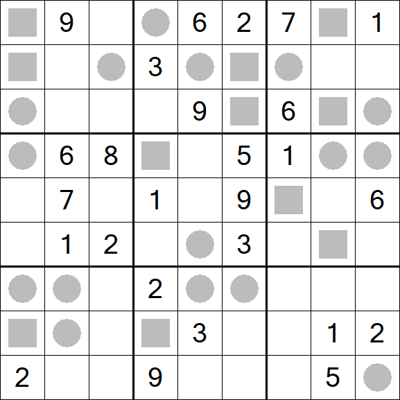 Even-Odd Sudoku - Difícil