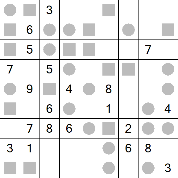 Even-Odd Sudoku - Difficile