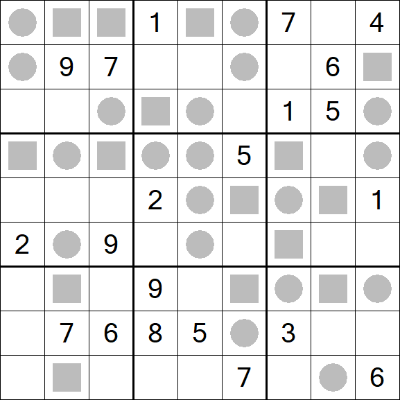Even-Odd Sudoku - Difficile