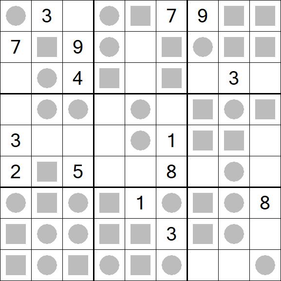 Even-Odd Sudoku - Difficile