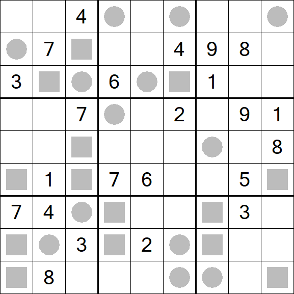 Even-Odd Sudoku - Difficile