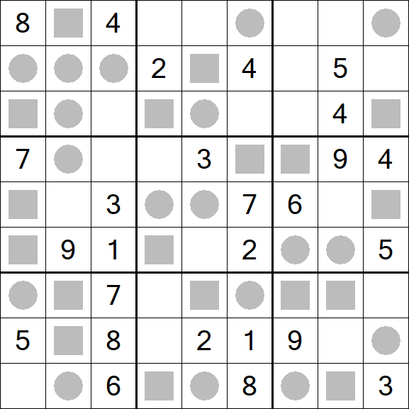 Even-Odd Sudoku - Medio