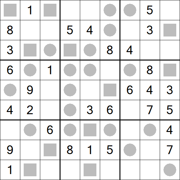 Even-Odd Sudoku - Mittel