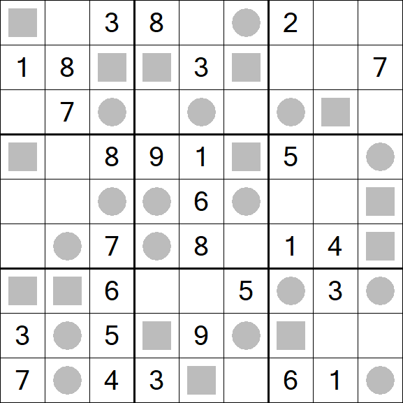 Even-Odd Sudoku - Moyen