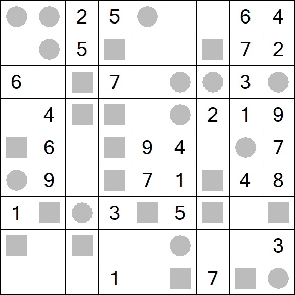 Even-Odd Sudoku - Mittel