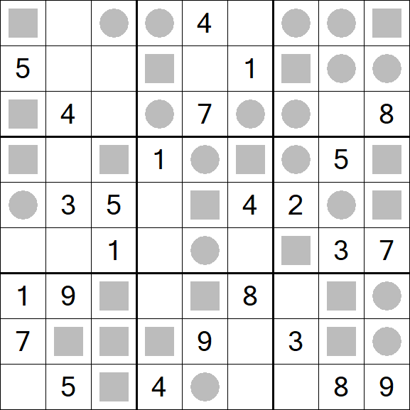 Even-Odd Sudoku - Moyen