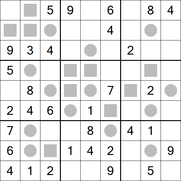 Even-Odd Sudoku - Médio