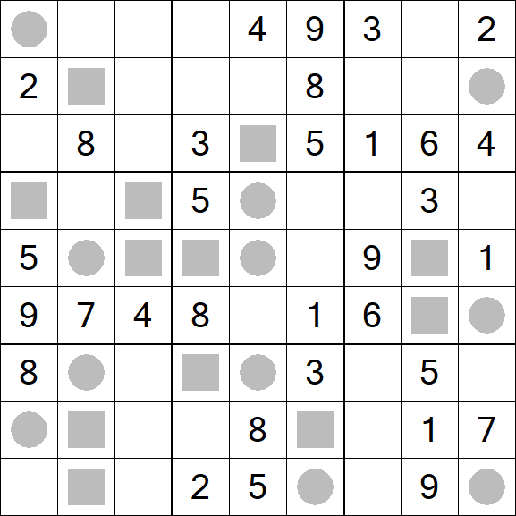Even-Odd Sudoku - Medio