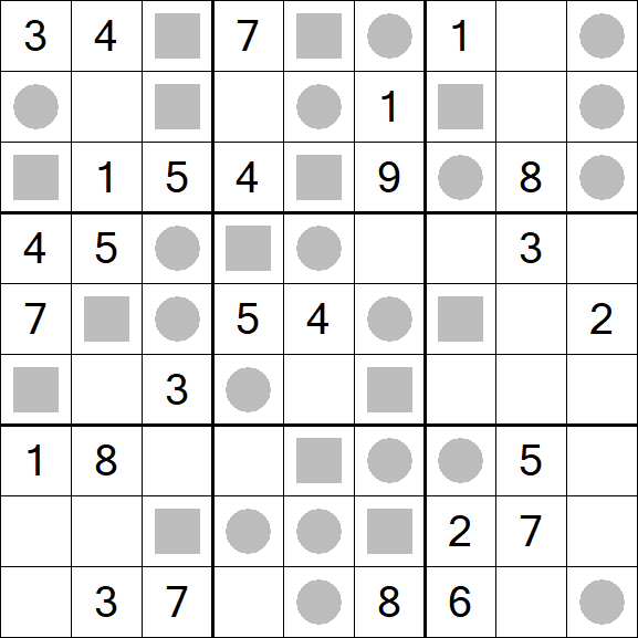 Even-Odd Sudoku - Médio