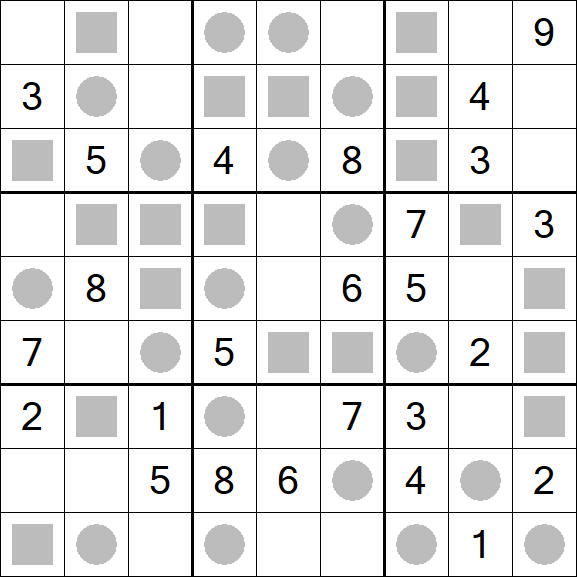 Even-Odd Sudoku - Médio