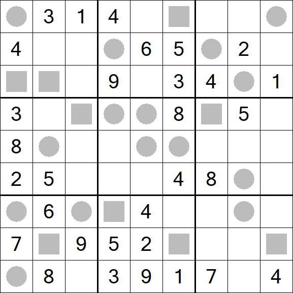Even-Odd Sudoku - Moyen
