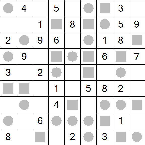 Even-Odd Sudoku - Mittel