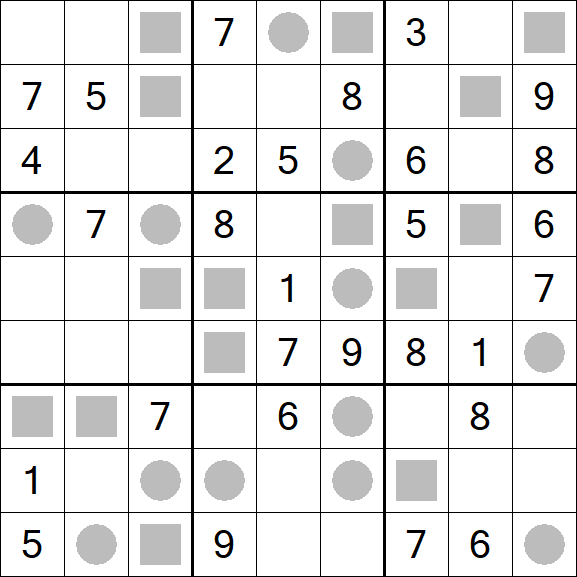 Even-Odd Sudoku - Medium