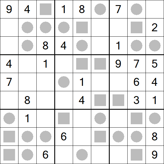 Even-Odd Sudoku - Médio