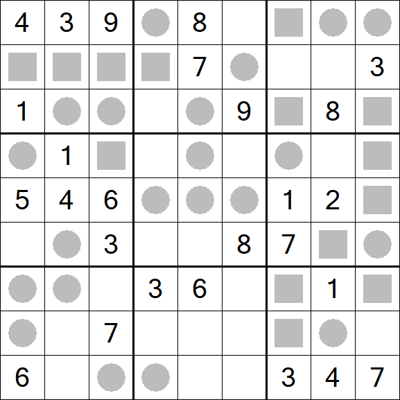 Even-Odd Sudoku - Mittel
