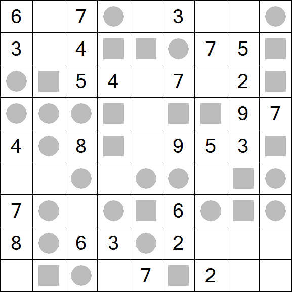Even-Odd Sudoku - Mittel