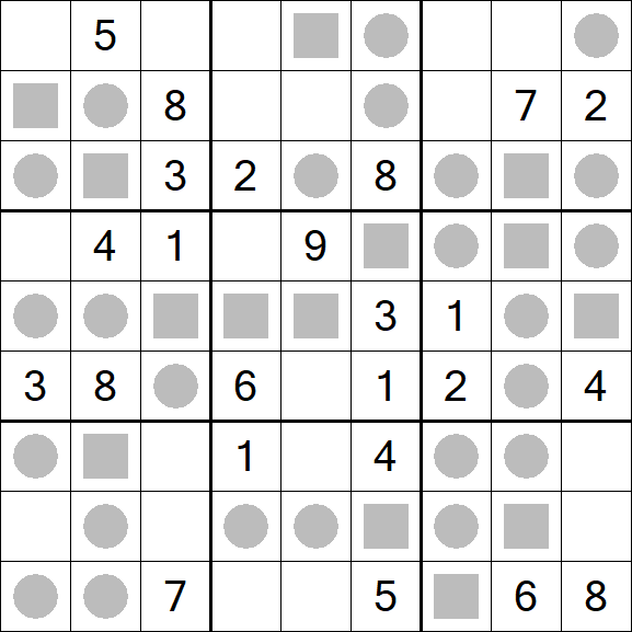 Even-Odd Sudoku - Mittel