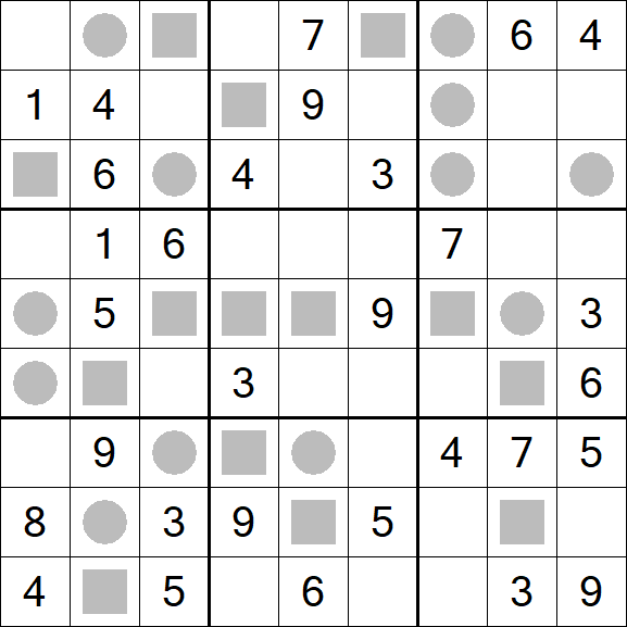 Even-Odd Sudoku - Mittel