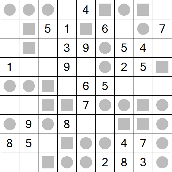 Even-Odd Sudoku - Mittel