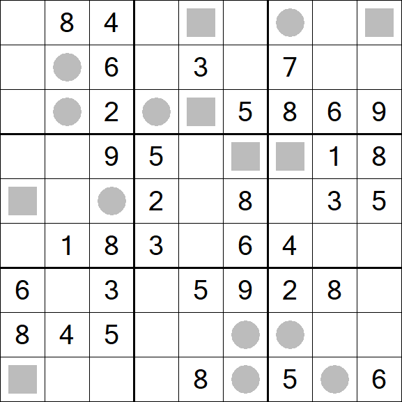 Even-Odd Sudoku - Mittel