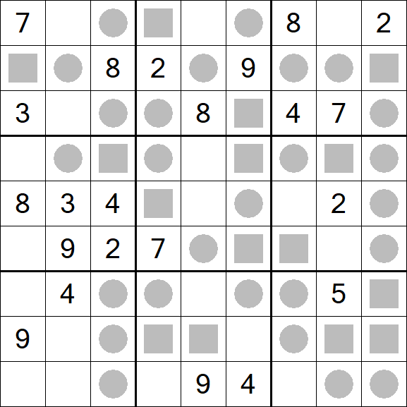 Even-Odd Sudoku - Mittel