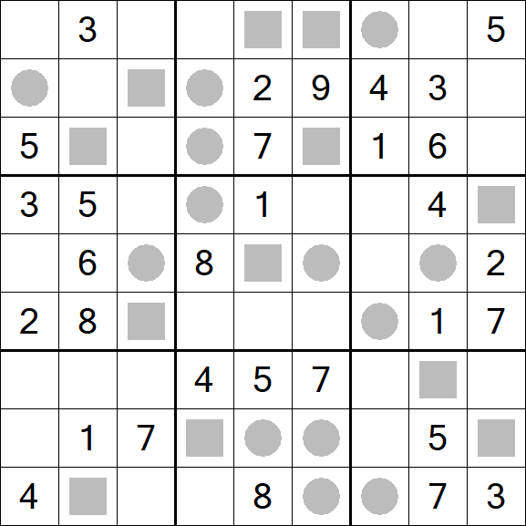 Even-Odd Sudoku - Mittel