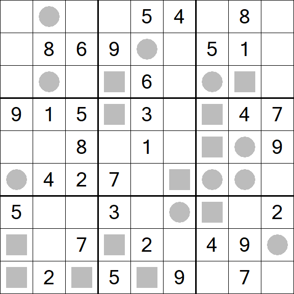 Even-Odd Sudoku - Mittel