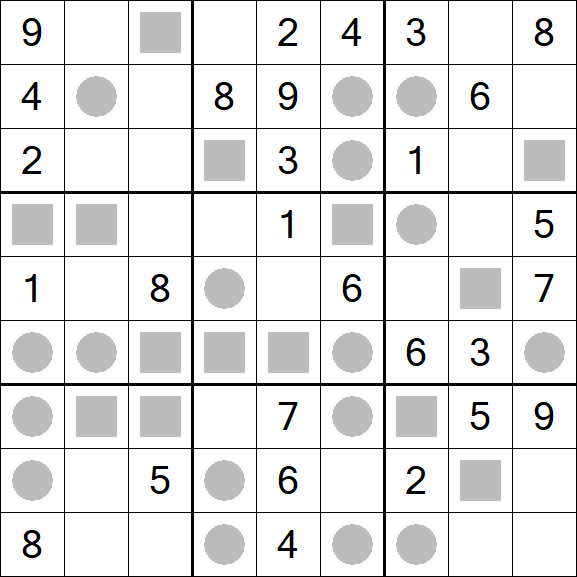 Even-Odd Sudoku - Mittel