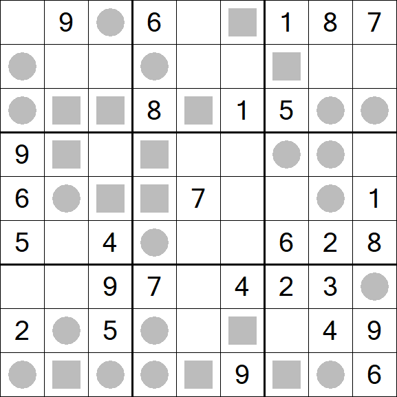 Even-Odd Sudoku - Mittel