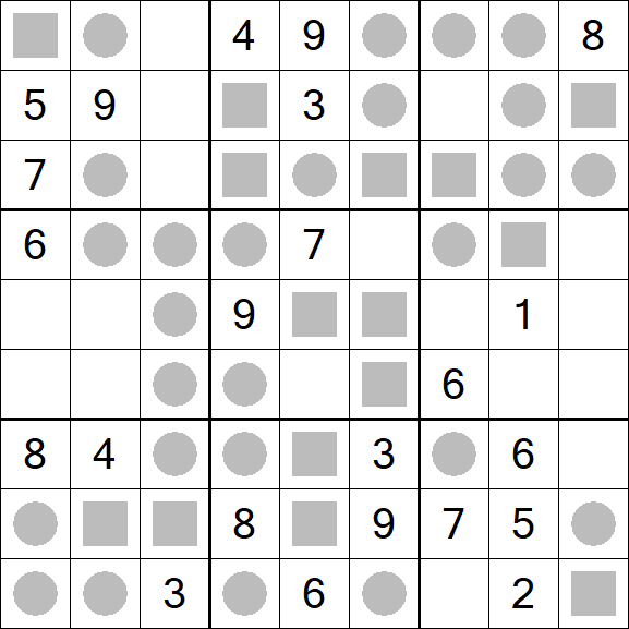 Even-Odd Sudoku - Mittel
