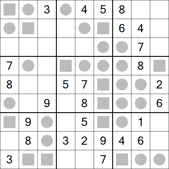Even-Odd Sudoku - Mittel