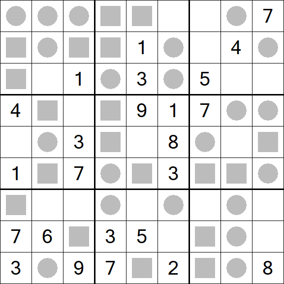 Even-Odd Sudoku - Moyen