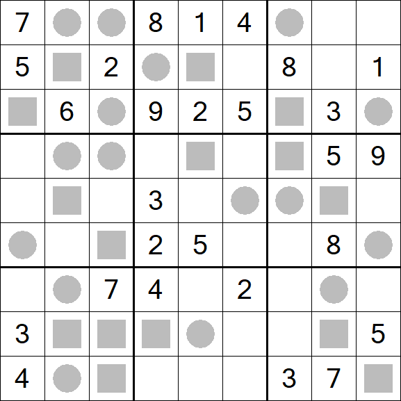 Even-Odd Sudoku - Medium