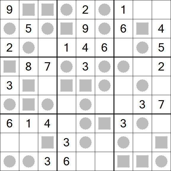 Even-Odd Sudoku - Medium