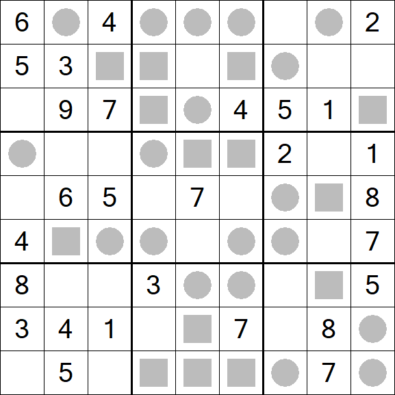 Even-Odd Sudoku - Moyen