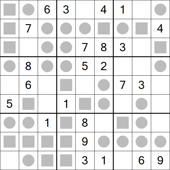 Even-Odd Sudoku - Médio