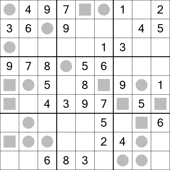 Even-Odd Sudoku - Moyen