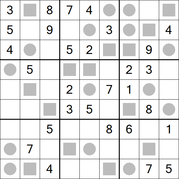 Even-Odd Sudoku - Moyen