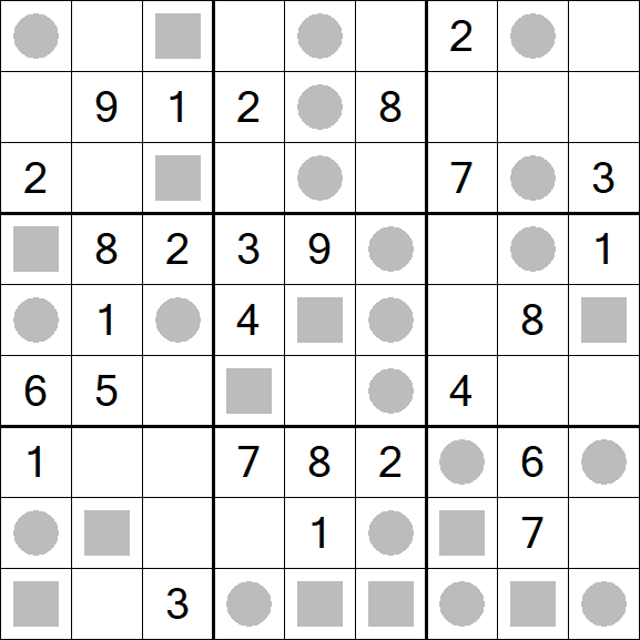 Even-Odd Sudoku - Mittel