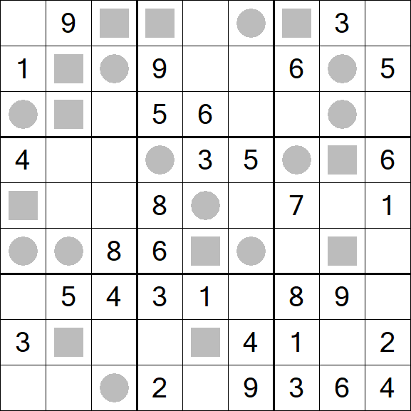 Even-Odd Sudoku - Mittel