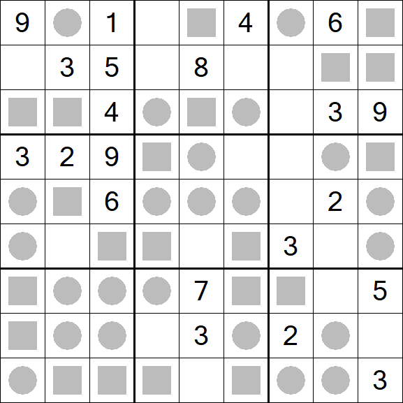 Even-Odd Sudoku - Mittel