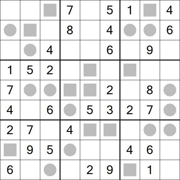 Even-Odd Sudoku - Mittel