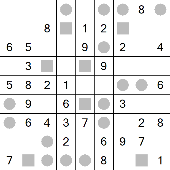 Even-Odd Sudoku - Mittel