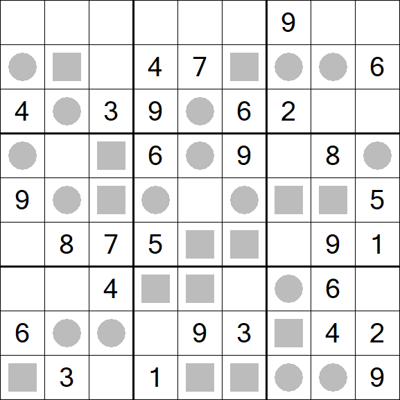 Even-Odd Sudoku - Moyen