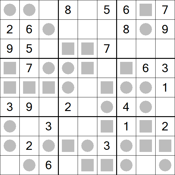 Even-Odd Sudoku - Mittel