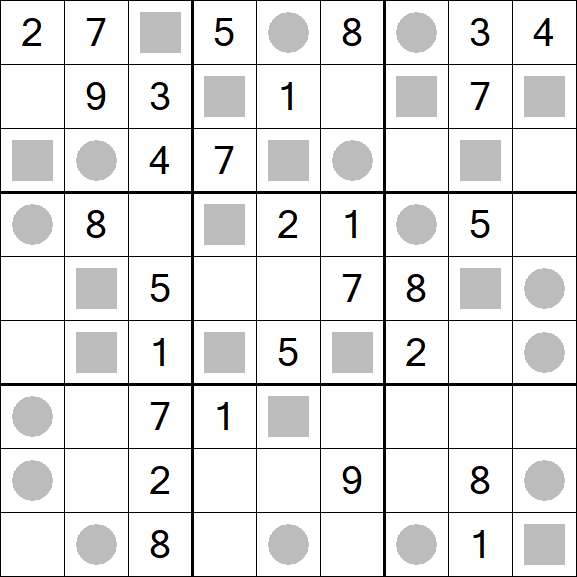 Even-Odd Sudoku - Medium
