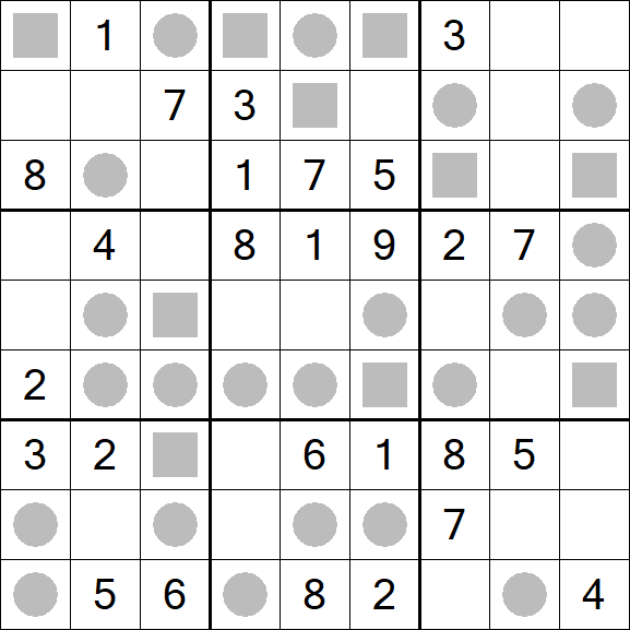 Even-Odd Sudoku - Medium
