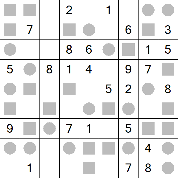 Even-Odd Sudoku - Medium