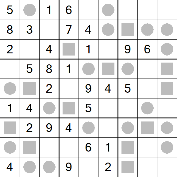 Even-Odd Sudoku - Medium