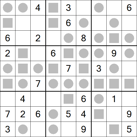 Even-Odd Sudoku - Medium